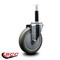Service Caster 5'' Gray Poly Wheel Swivel 3/4'' Expanding Stem Caster SCC-EX20S514-PPUB-34 - alternate 4